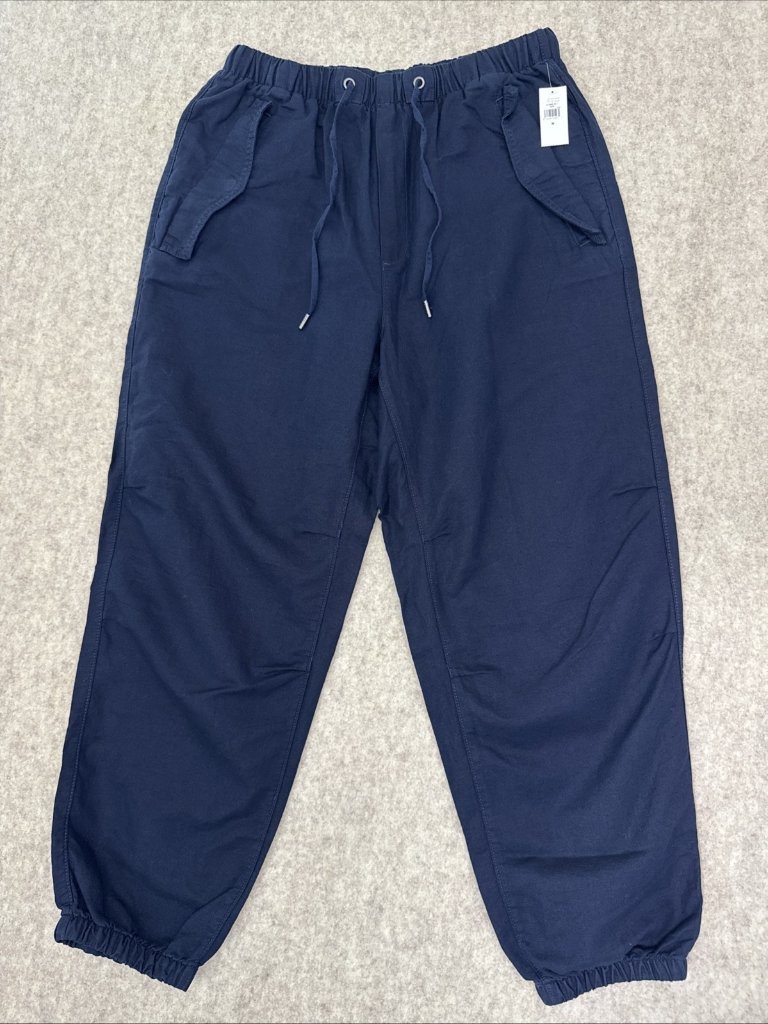 Gap High Rise Linen Cotton Utility Jogger Navy Womens Medium New